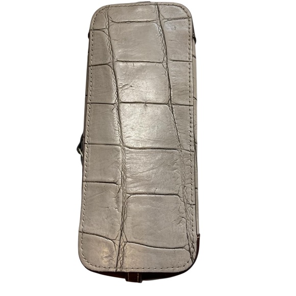 Dooney & Bourke Denison Croco Crossbody Bag Cream Tan Brown Style #: DQ3264 - Picture 14 of 16